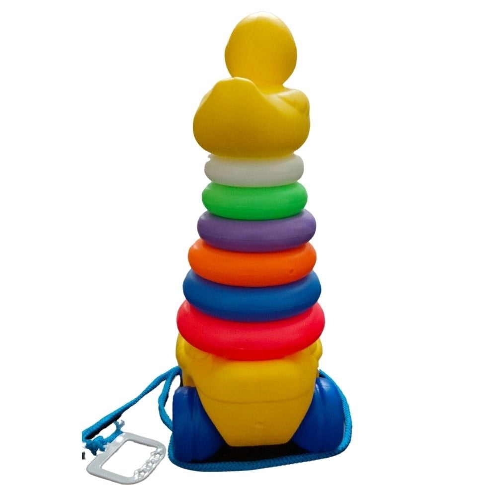 Dady Duck With Rings For Toddlers | Plastic | Toys| 1+ Years