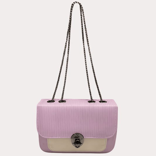 LavishLily Lavender Chain Sling Bag for Women