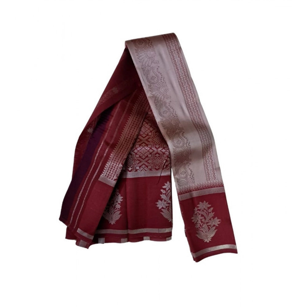 Women's Soft Silk Woven Saree With Unstitched Blouse 5.5 Mtr (Multicolor)
