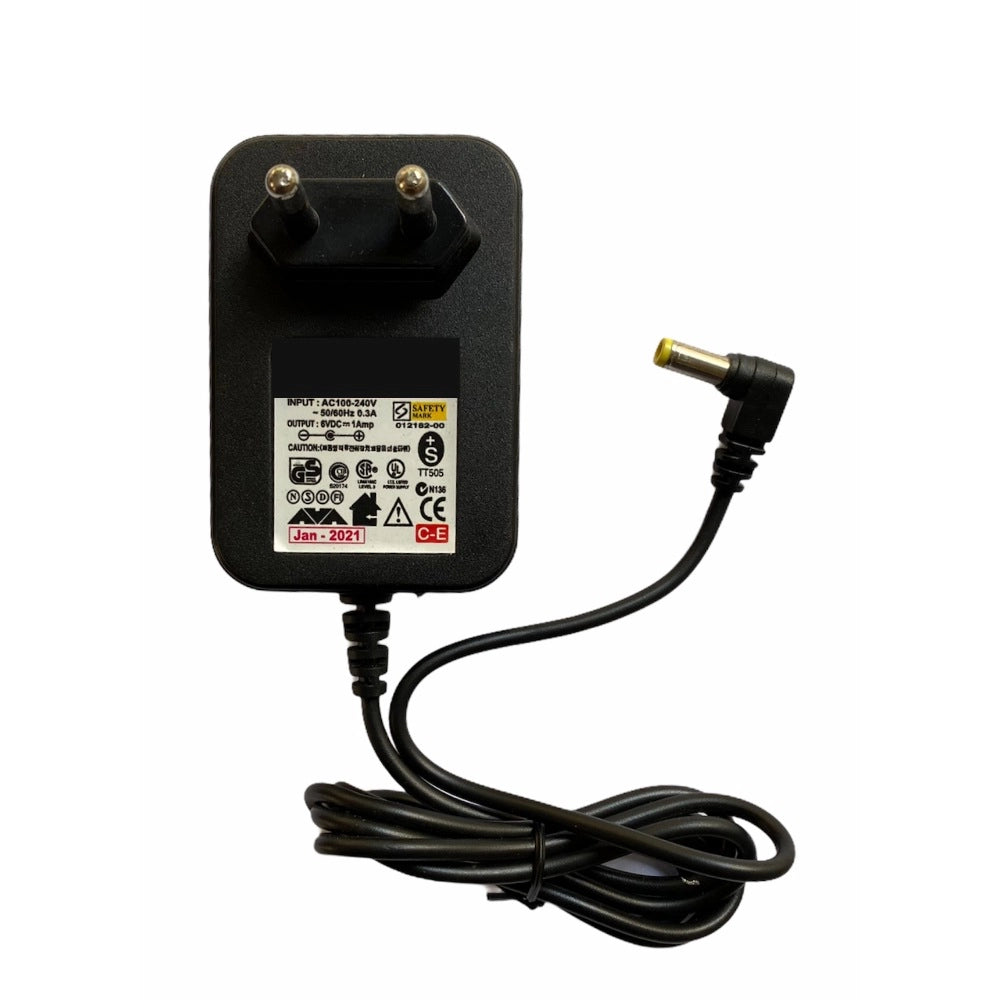 6V 1A Power Adapter, Power Supply AC Input 100 240 V and Output 6V 1A for Set Top Box_DTH Box, CCTV System, Router, Other Electronics And IT Gadgets with DC Pin (Black) - product image 1