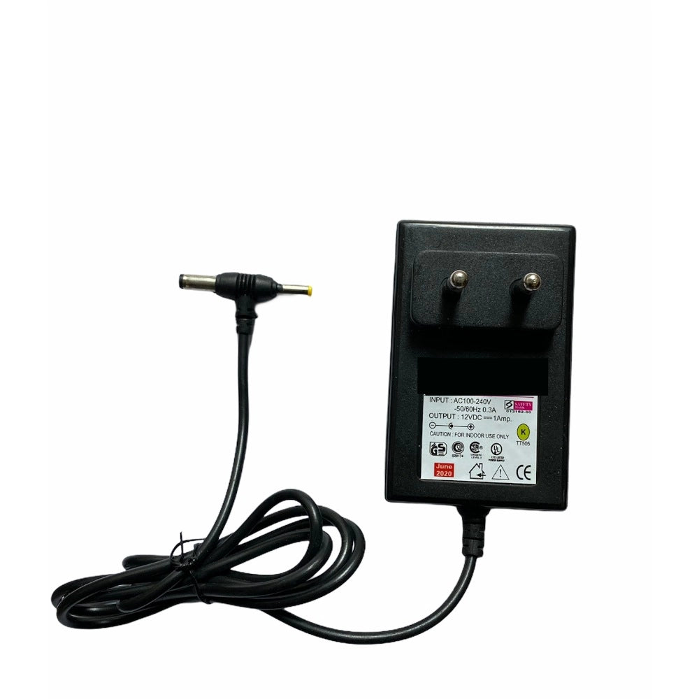 12V 1A Power Adapter, Power Supply AC Input 100 240 V and Output 12V 1A for Set Top Box_DTH Box, CCTV System, Router, Other Electronics And IT Gadgets with DC And Sony Pin (Black) - product image 1
