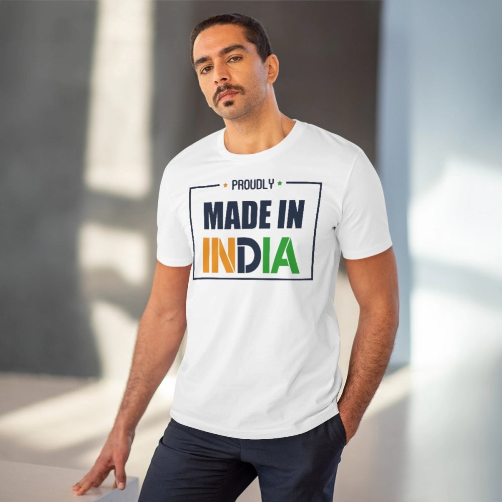 Made In India Printed T-Shirt for Men - White, Round Neck, Half Sleeve - POPNOVA - photo 2