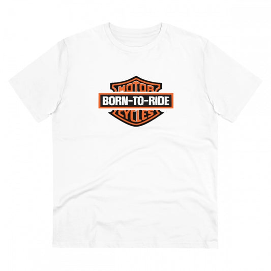 Bike Ride Design Printed T-Shirt for Men (Style 12) - White, Round Neck, Half Sleeve - POPNOVA - photo 1