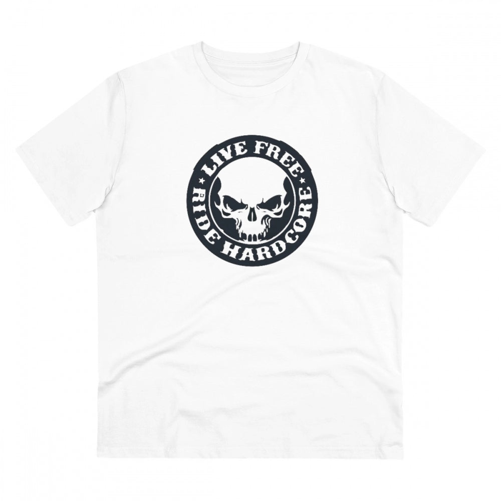 Bike Ride Design Printed T-Shirt for Men (Style 10) - White, Round Neck, Half Sleeve - POPNOVA - photo 1