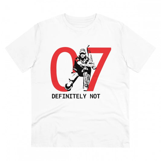 Cricket Design Printed T-Shirt for Men (Style 1) - White, Round Neck, Half Sleeve - POPNOVA - photo 1