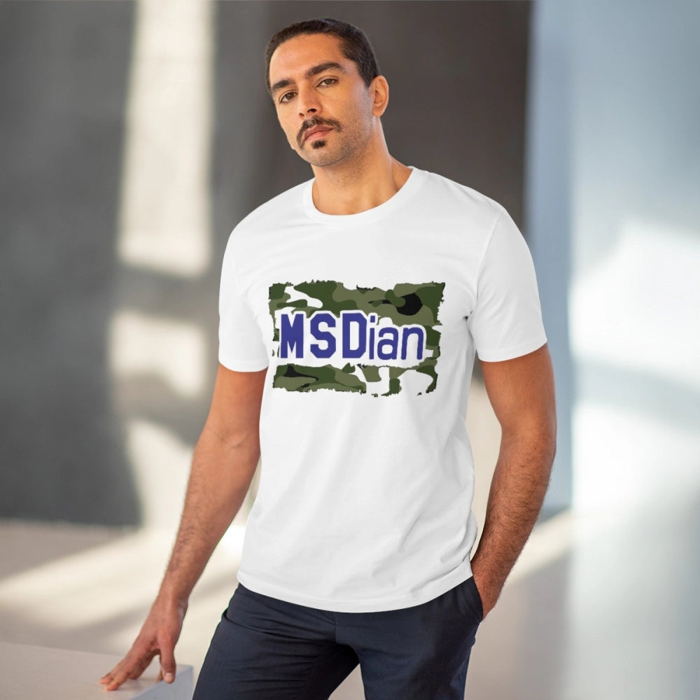 Cricket Design Printed T-Shirt for Men (Style 11) - White, Round Neck, Half Sleeve - POPNOVA - photo 2