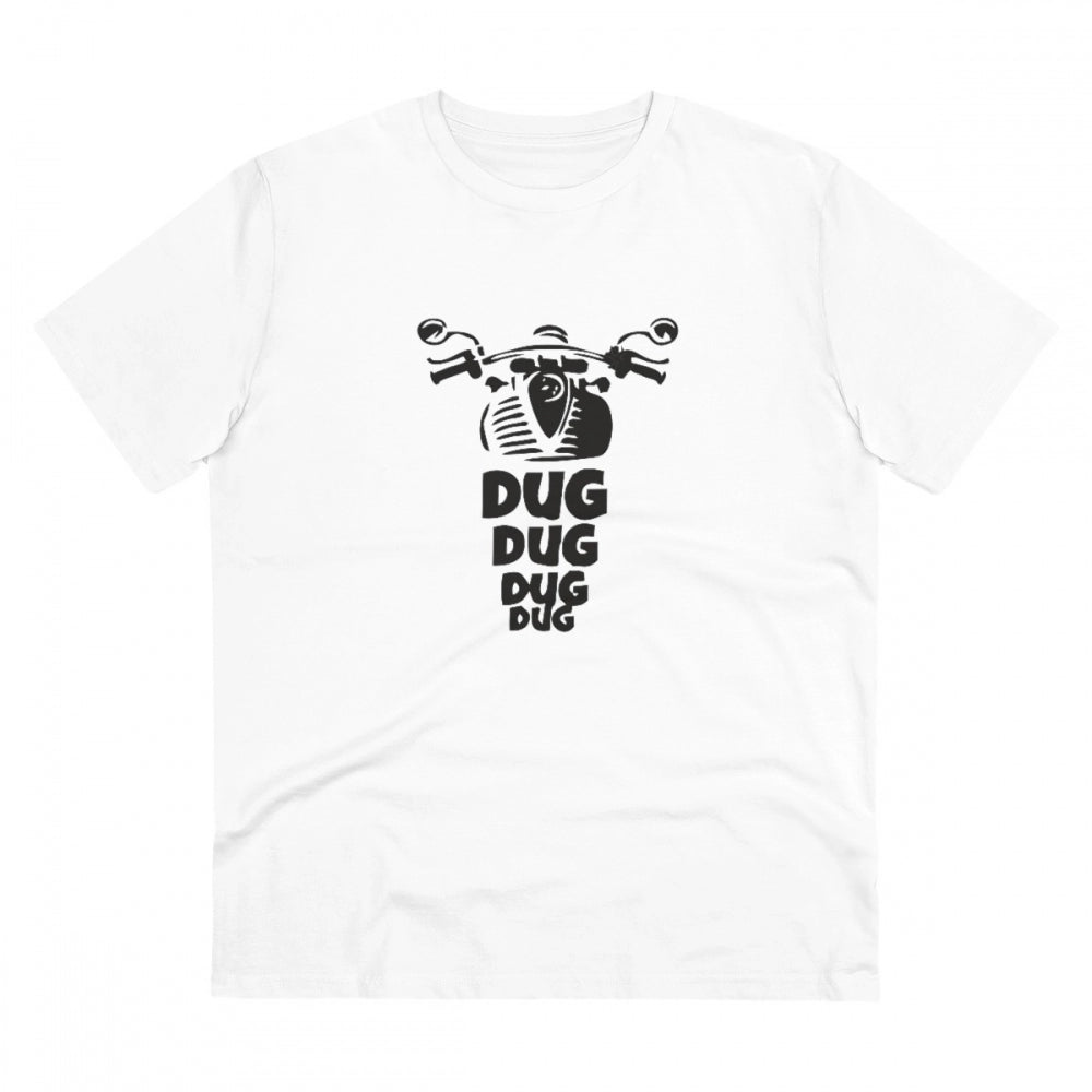Bike Ride Design Printed T-Shirt for Men (Style 2) - White, Round Neck, Half Sleeve - POPNOVA - photo 1
