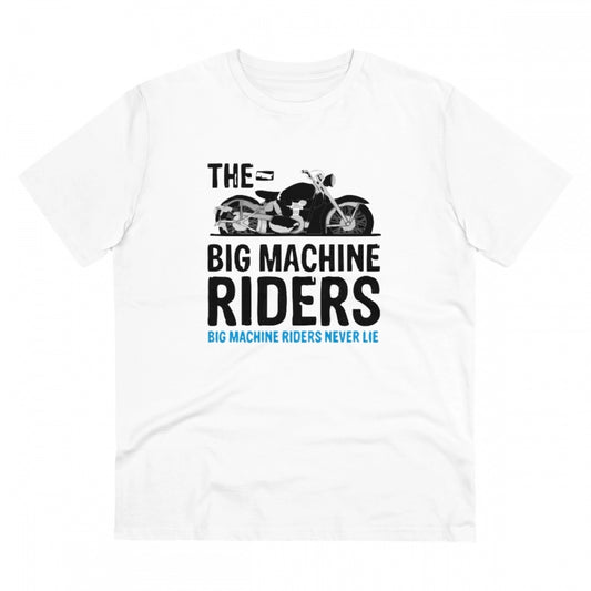 Bike Ride Design Printed T-Shirt for Men (Style 7) - White, Round Neck, Half Sleeve - POPNOVA - photo 1