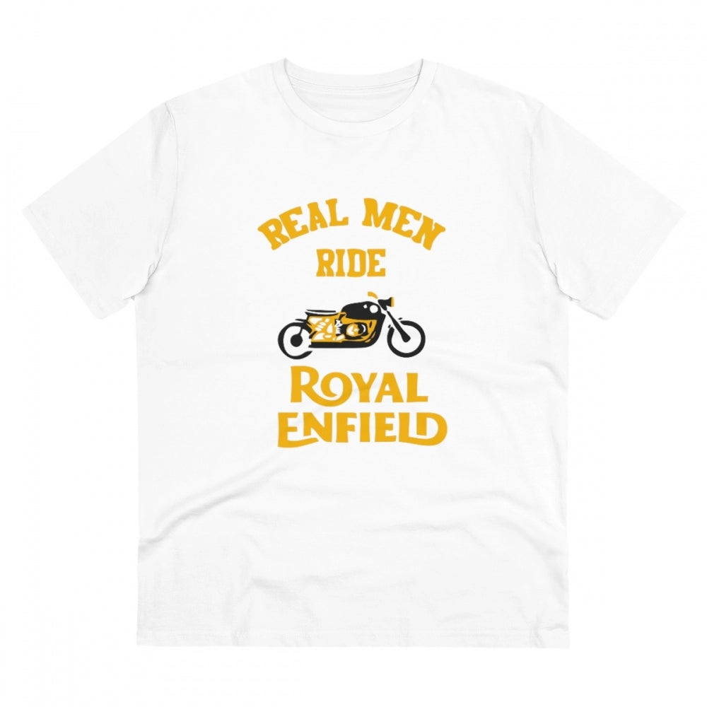 Bike Ride Design Printed T-Shirt for Men (Style 6) - White, Round Neck, Half Sleeve - POPNOVA - photo 1