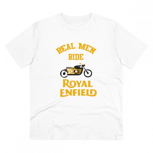 Bike Ride Design Printed T-Shirt for Men (Style 6) - White, Round Neck, Half Sleeve - POPNOVA - photo 1