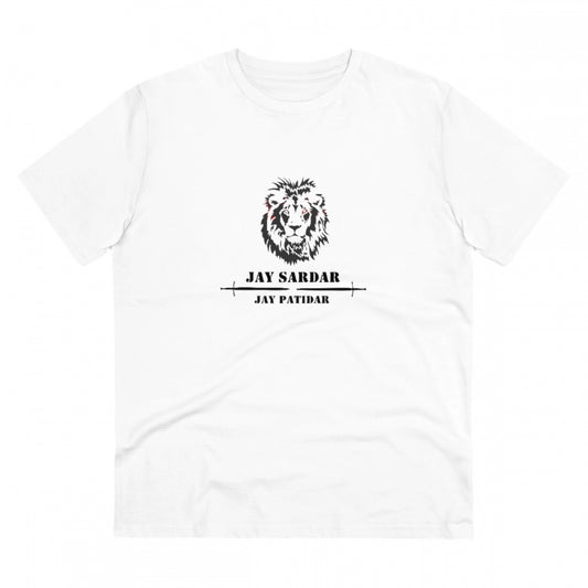 Jay Sardar Printed T-Shirt for Men (Style 3) - White, Round Neck, Half Sleeve - POPNOVA - photo 1
