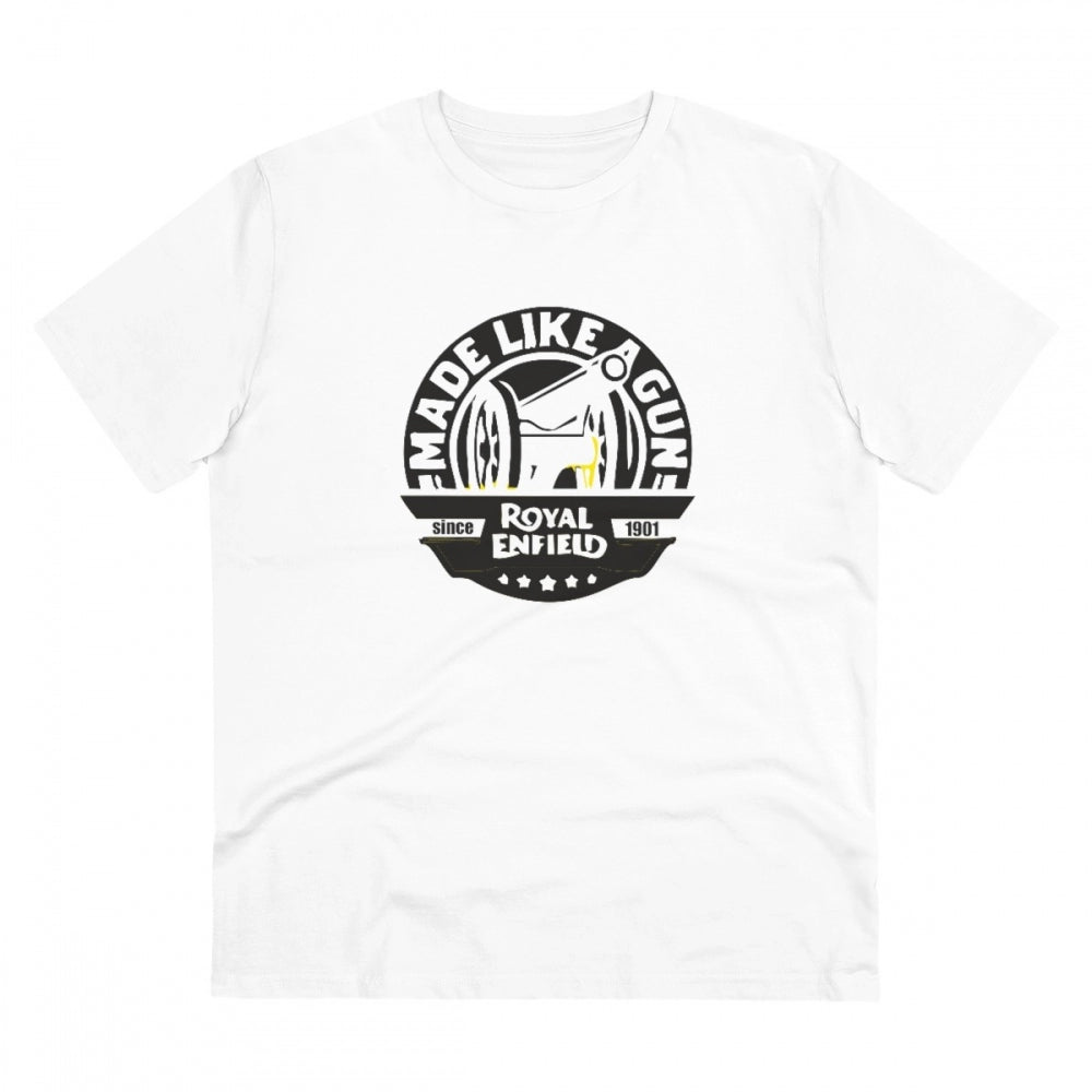 Bike Ride Design Printed T-Shirt for Men (Style 5) - White, Round Neck, Half Sleeve - POPNOVA - photo 1