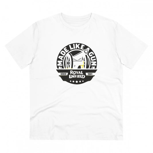 Bike Ride Design Printed T-Shirt for Men (Style 5) - White, Round Neck, Half Sleeve - POPNOVA - photo 1