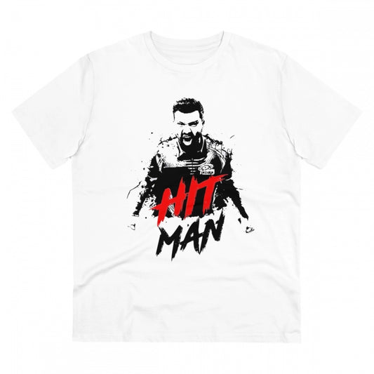 Cricket Design Printed T-Shirt for Men (Style 6) - White, Round Neck, Half Sleeve - POPNOVA - photo 1