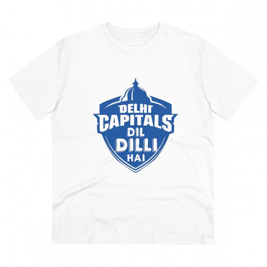 Cricket Design Printed T-Shirt for Men (Style 5) - White, Round Neck, Half Sleeve - POPNOVA - photo 1