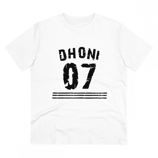 Cricket Design Printed T-Shirt for Men (Style 19) - White, Round Neck, Half Sleeve - POPNOVA - photo 1