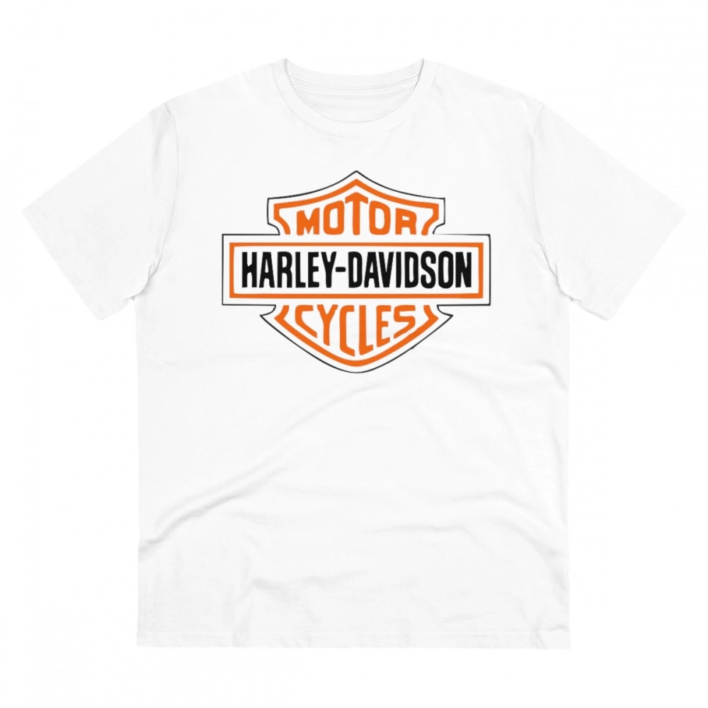 Bike Ride Design Printed T-Shirt for Men (Style 13) - White, Round Neck, Half Sleeve - POPNOVA - photo 1