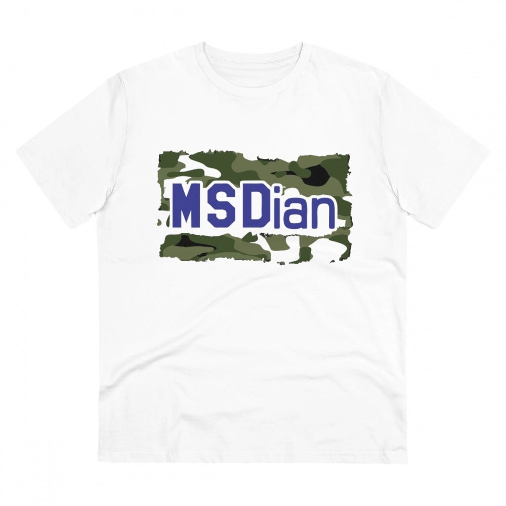 Cricket Design Printed T-Shirt for Men (Style 11) - White, Round Neck, Half Sleeve - POPNOVA - photo 1