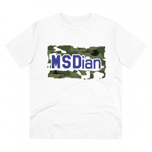 Cricket Design Printed T-Shirt for Men (Style 11) - White, Round Neck, Half Sleeve - POPNOVA - photo 1