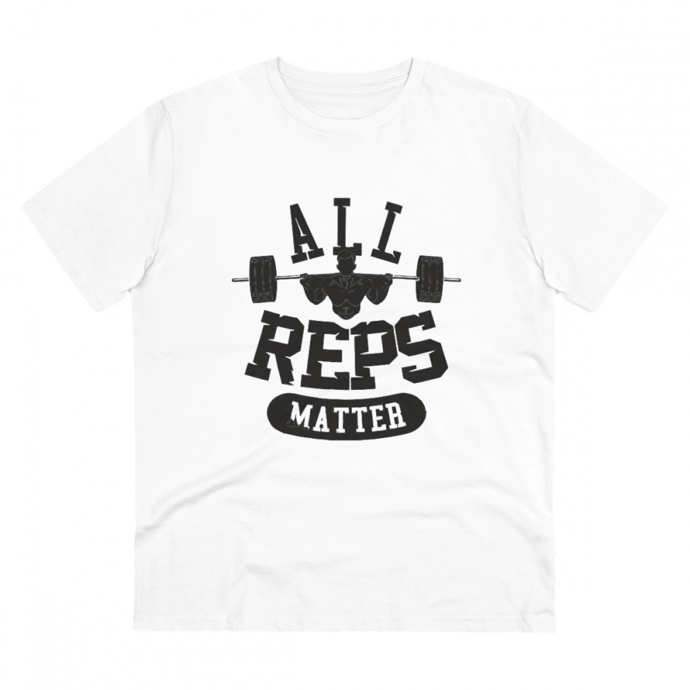 All Reps Matter Printed T-Shirt for Men - White, Round Neck, Half Sleeve - POPNOVA - photo 1