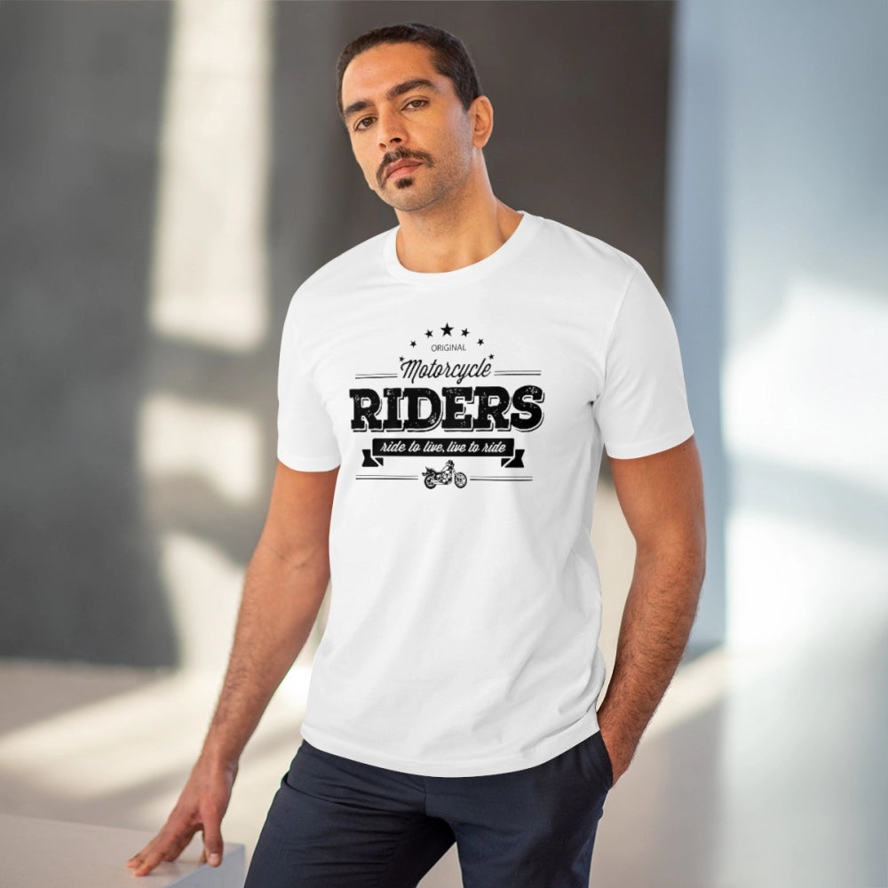 Bike Ride Design Printed T-Shirt for Men (Style 14) - White, Round Neck, Half Sleeve - POPNOVA - photo 2
