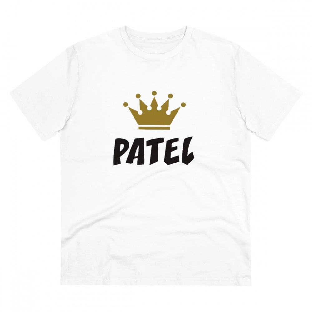 Patel Printed T-Shirt for Men - White, Round Neck, Half Sleeve - POPNOVA - photo 1