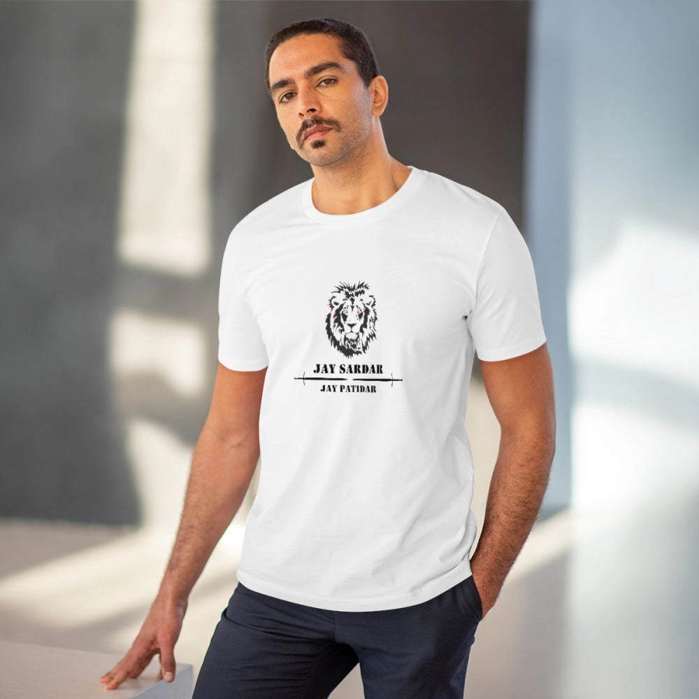 Jay Sardar Printed T-Shirt for Men (Style 3) - White, Round Neck, Half Sleeve - POPNOVA - photo 2