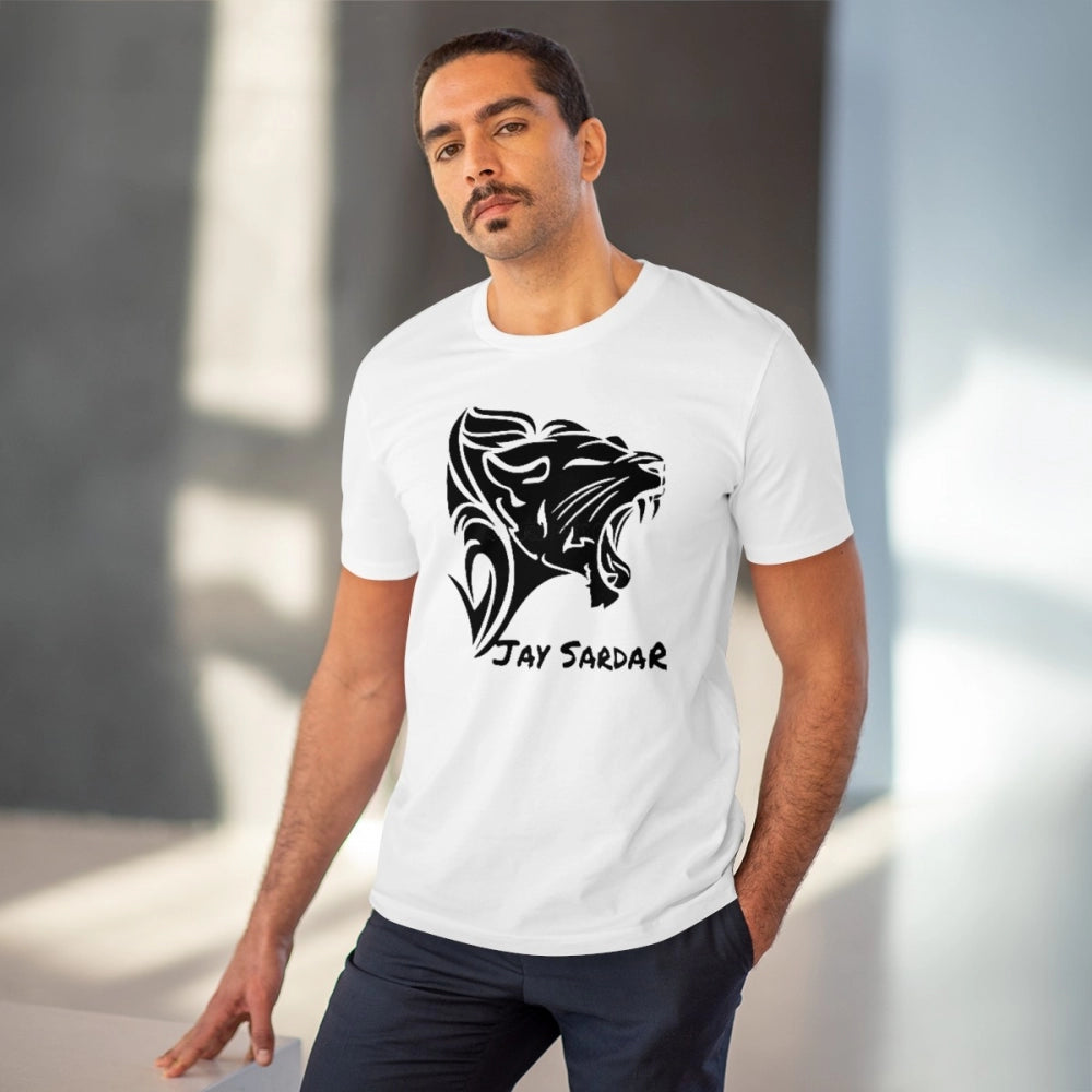 Jay Sardar Printed T-Shirt for Men (Style 2) - White, Round Neck, Half Sleeve - POPNOVA - photo 2