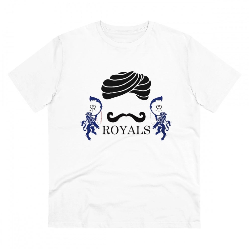 Cricket Design Printed T-Shirt for Men (Style 15) - White, Round Neck, Half Sleeve - POPNOVA - photo 1