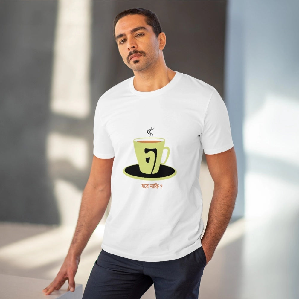 Bengali Designs Printed T-Shirt for Men (Style 1) - White, Round Neck, Half Sleeve - POPNOVA - photo 2