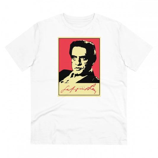 Bengali Designs Printed T-Shirt for Men (Style 10) - White, Round Neck, Half Sleeve - POPNOVA - photo 1