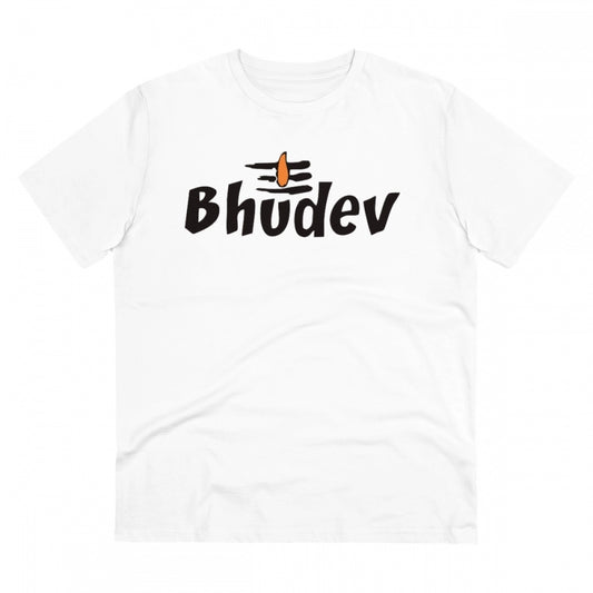 Bhudev Printed T-Shirt for Men - White, Round Neck, Half Sleeve - POPNOVA - photo 1