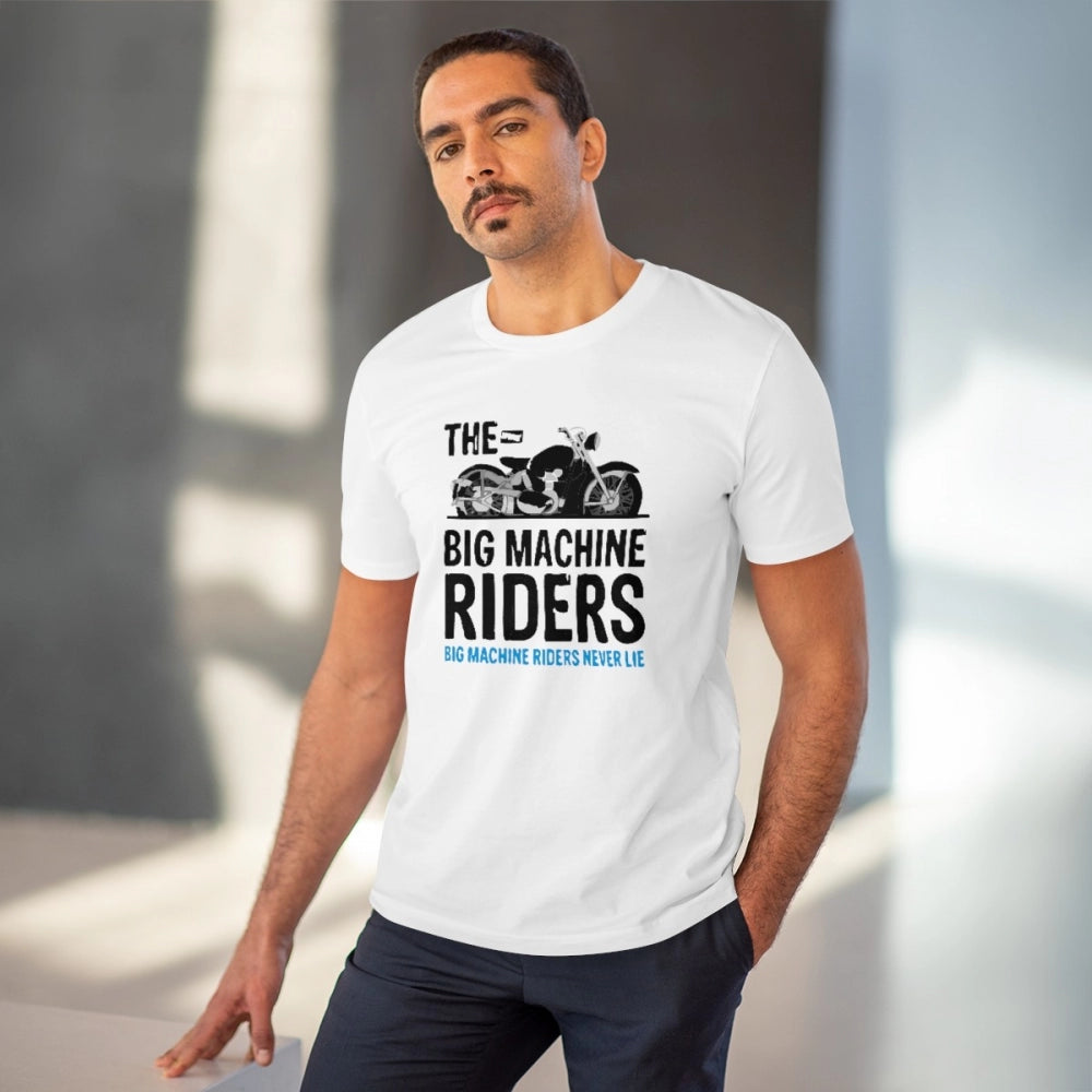 Bike Ride Design Printed T-Shirt for Men (Style 7) - White, Round Neck, Half Sleeve - POPNOVA - photo 2