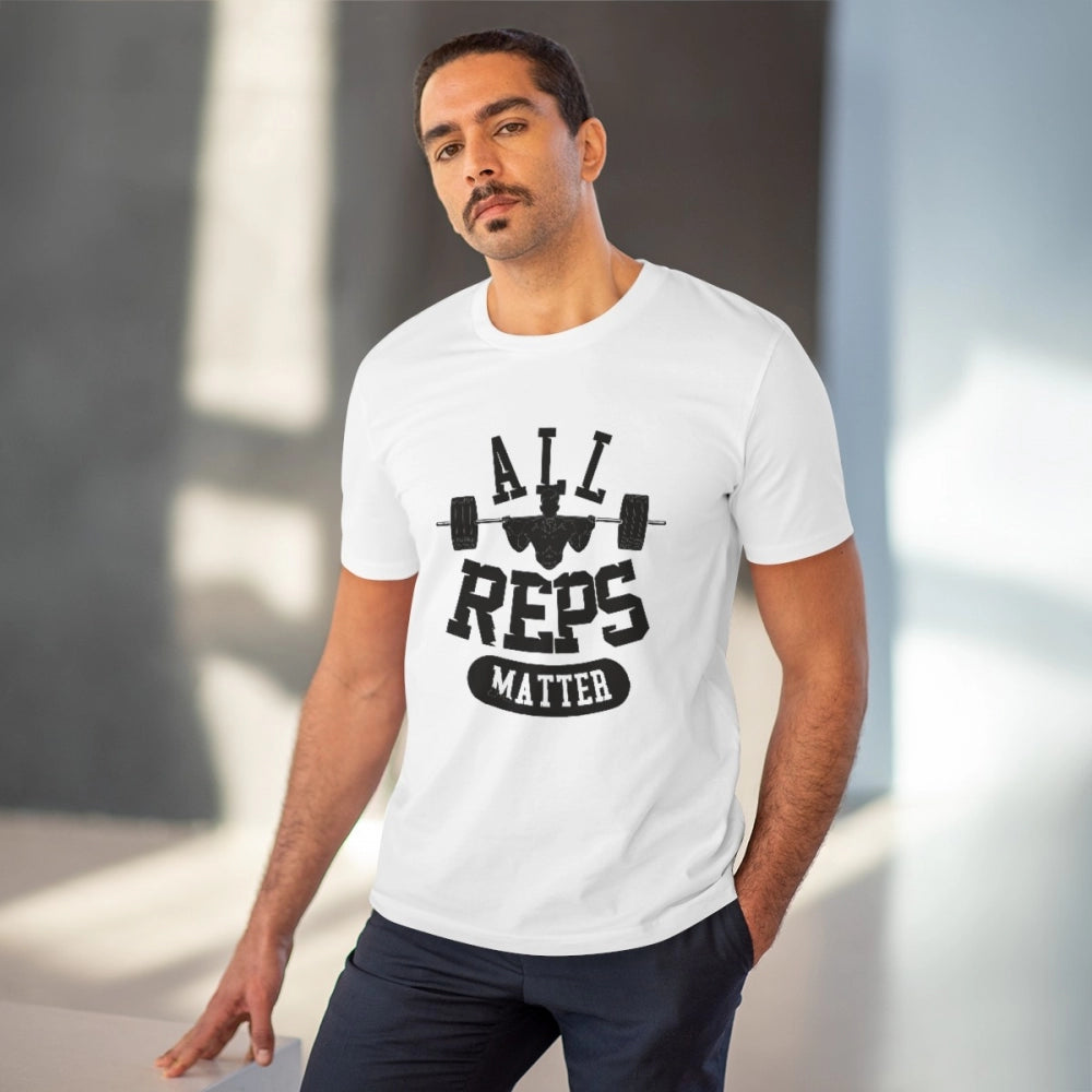 All Reps Matter Printed T-Shirt for Men - White, Round Neck, Half Sleeve - POPNOVA - photo 2