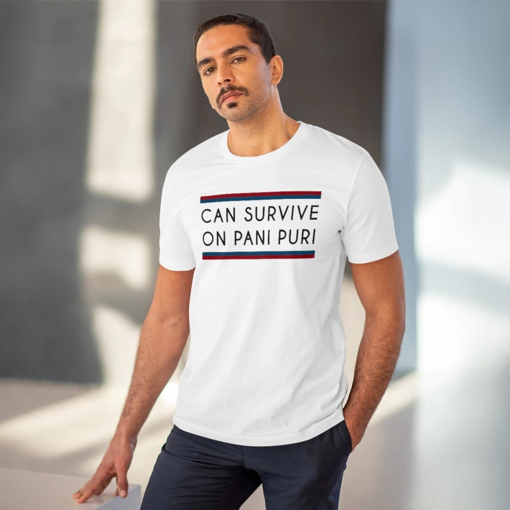 Quotes Printed T-Shirt for Men - White, Round Neck, Half Sleeve - POPNOVA - photo 2