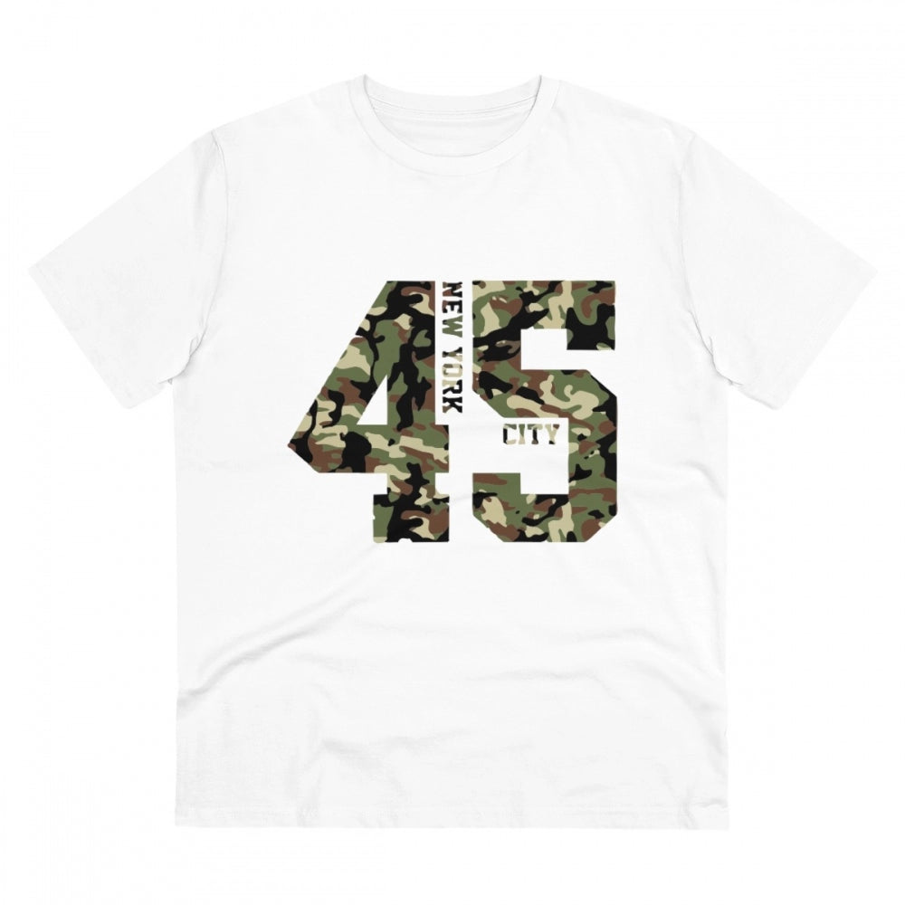New York City Printed T-Shirt for Men - White, Round Neck, Half Sleeve - POPNOVA - photo 1