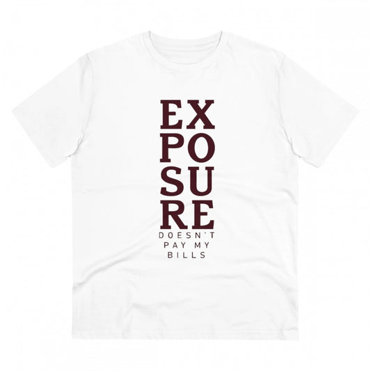 Exposure Printed T-Shirt for Men - White, Round Neck, Half Sleeve - POPNOVA - photo 1
