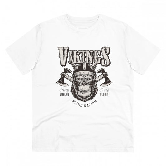 Gorilla Design Printed T-Shirt for Men (Style 4) - White, Round Neck, Half Sleeve - POPNOVA - photo 1