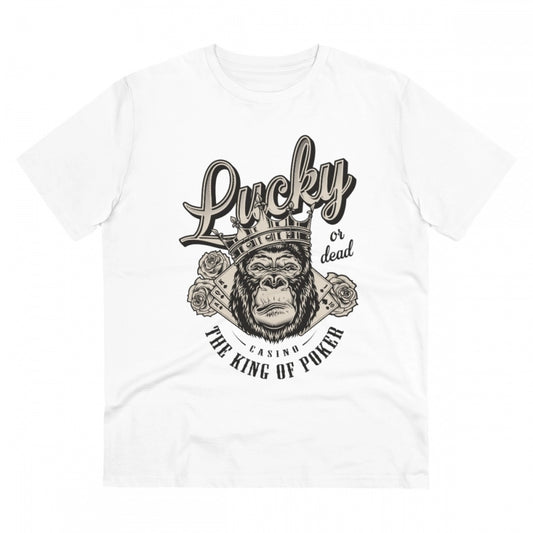 Gorilla Design Printed T-Shirt for Men (Style 3) - White, Round Neck, Half Sleeve - POPNOVA - photo 1