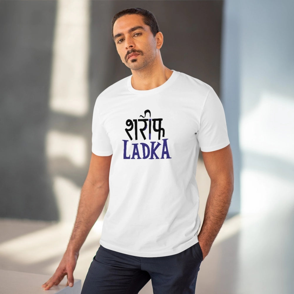 Sarif Ladka Printed T-Shirt for Men - White, Round Neck, Half Sleeve - POPNOVA - photo 2