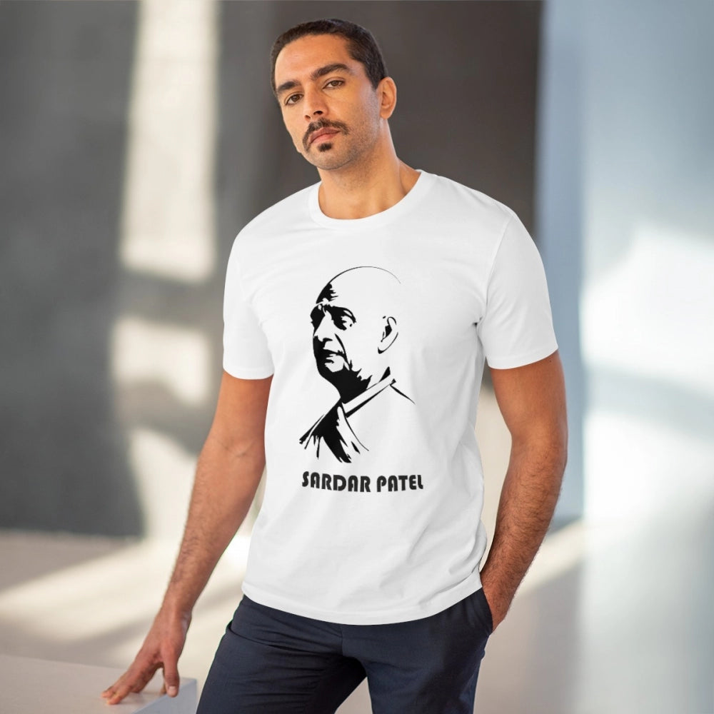 Sardar Patel Printed T-Shirt for Men - White, Round Neck, Half Sleeve - POPNOVA - photo 2