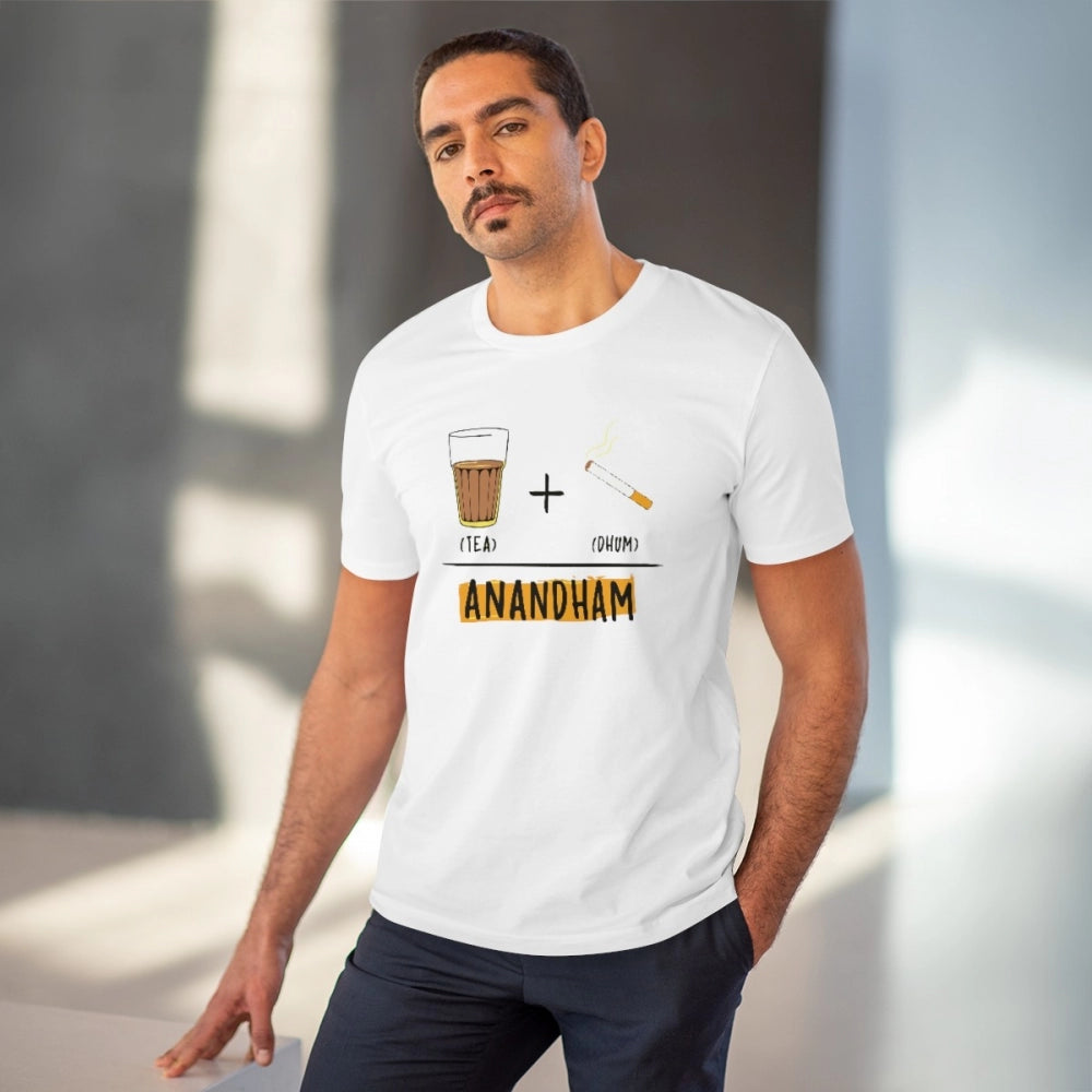 Telugu Design Printed T-Shirt for Men (Style 2) - White, Round Neck, Half Sleeve - POPNOVA - photo 2