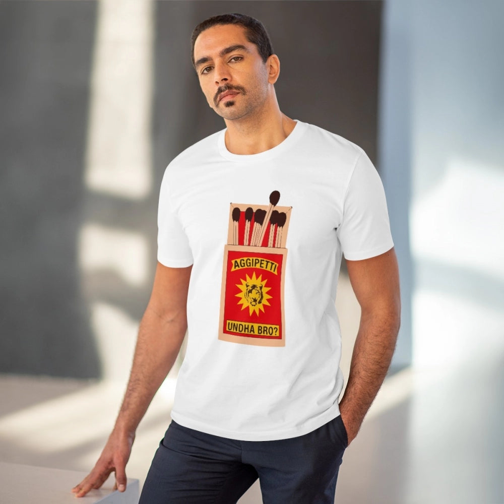 Telugu Design Printed T-Shirt for Men (Style 1) - White, Round Neck, Half Sleeve - POPNOVA - photo 2