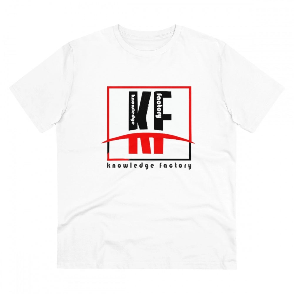 Knowledge Factory Printed T-Shirt for Men - White, Round Neck, Half Sleeve - POPNOVA - photo 1