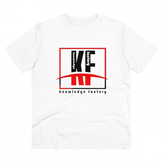 Knowledge Factory Printed T-Shirt for Men - White, Round Neck, Half Sleeve - POPNOVA - photo 1