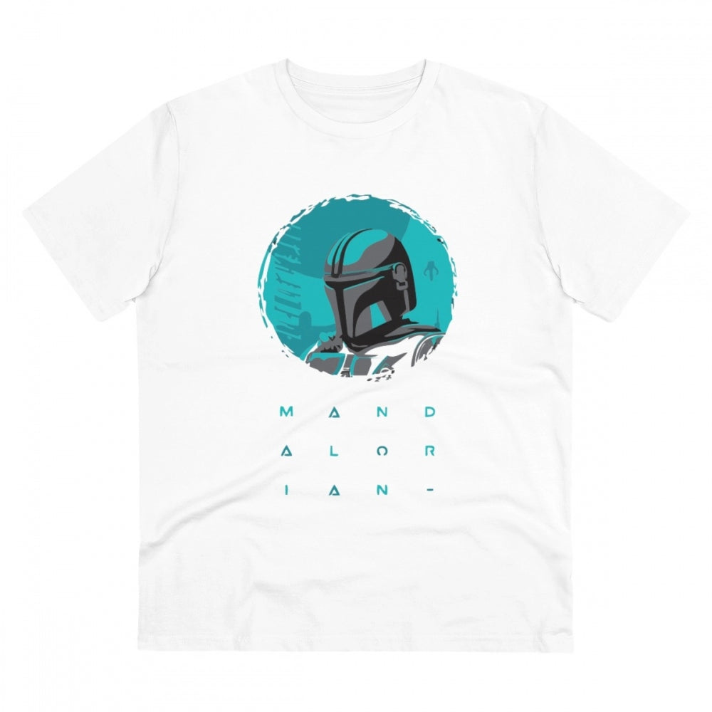 Star Wars Printed T-Shirt for Men - White, Round Neck, Half Sleeve - POPNOVA - photo 1