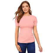 Women's Western Wear Hosiery T - Shirt - Peach