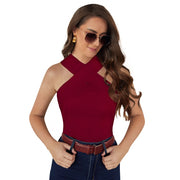 Women's Western Wear Hosiery T - Shirt - Maroon