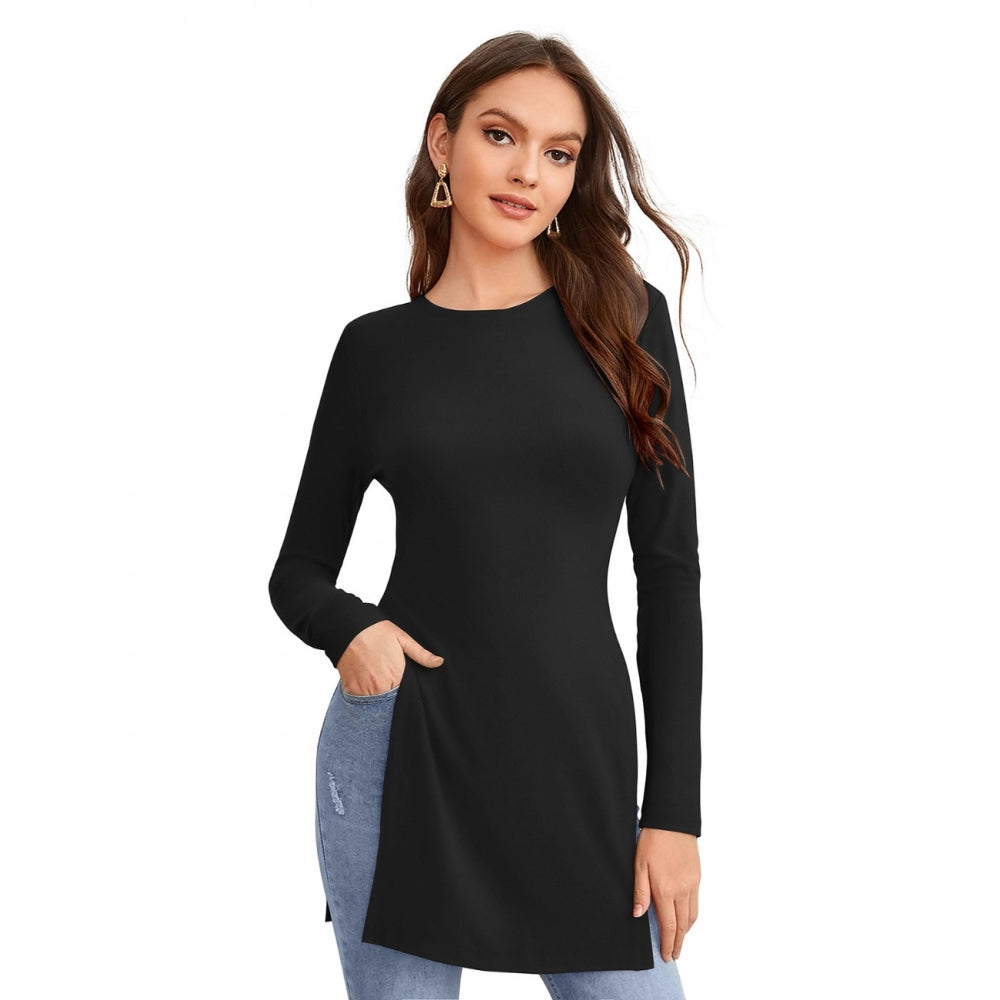 Women's Western Wear Hosiery T - Shirt - Black