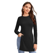 Women's Western Wear Hosiery T - Shirt - Black